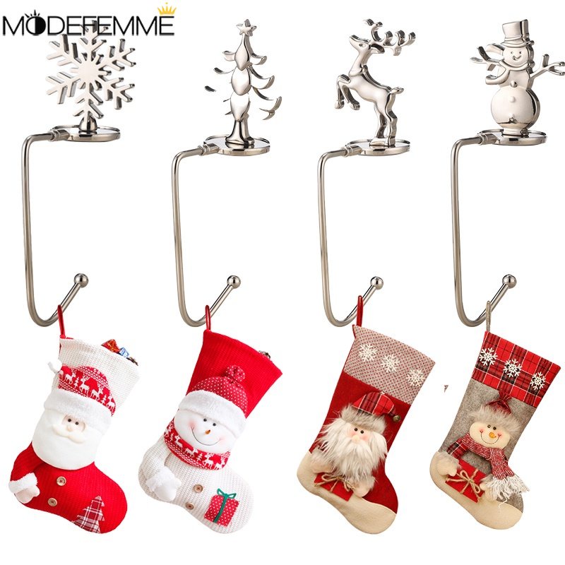 Klip Kait Gantung Meja Desain Snowflake Rusa Natal Untuk Dekorasi Rumah