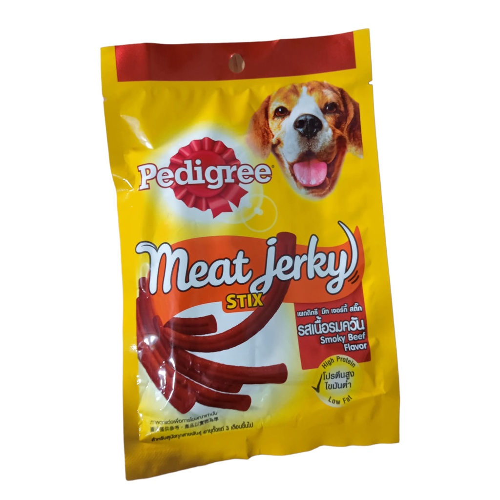 Snack Anjing Pedigree Meat Jerky STIX Smokey Beef 60gr