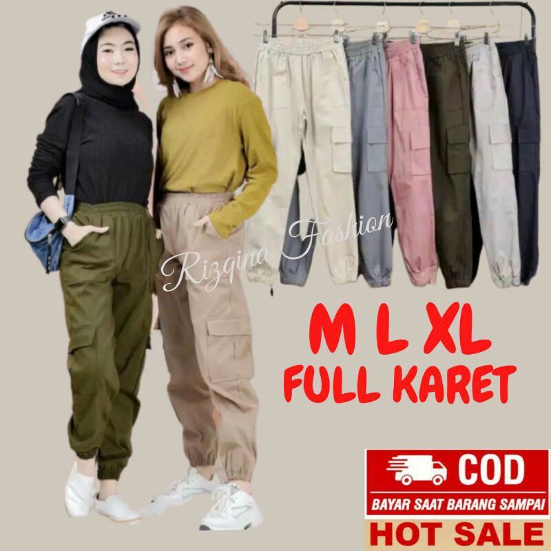 Celana Levis Celana Cewek NEW Celana Jogger Cargo Wanita Britania