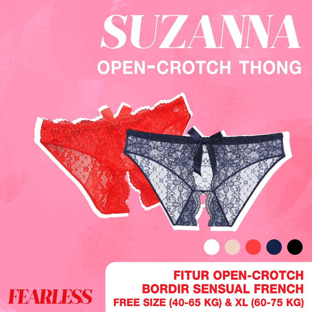 FEARLESS - Suzanna Open-Crotch Thong
