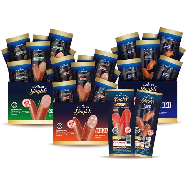 Sosis Kanzler Singles @1 Pcs |Sosis Enak | Sosis Kenzler Baby Mpasi