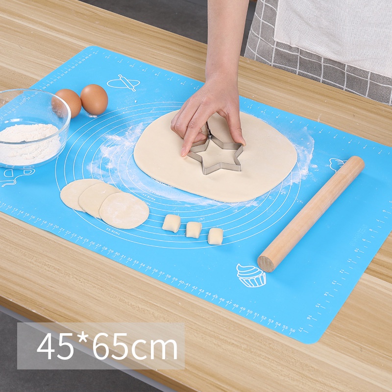 T&amp;Y Alas Tatakan Mat Talenan 50 x 40 cm Giling Gilas Rolling Adonan Kue Roti Pizza Fondant Silmat Silikon Silicone Kneading Pad Anti Lengket Murah