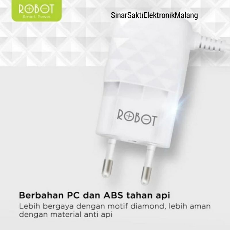 Charger Hp Robot RT-K5 Adaptor 3 Output Fast Charging 3 in 1 Port 2 Slot USB
