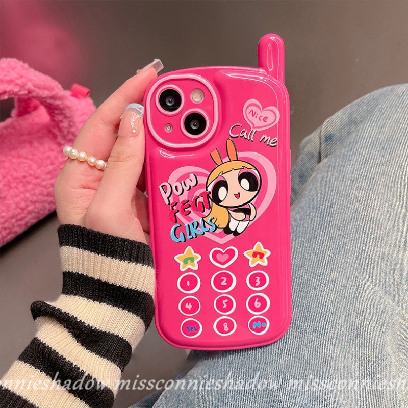 Soft Case Desain Kartun The Powerpuff Girls Heart Untuk iPhone 7 8 Plus 11 12 13 14 Pro MAX XR X XS MAX