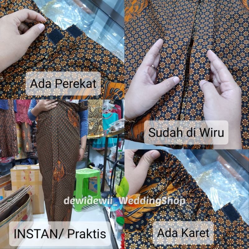 Jarik  WIRU INSTAN Motif Batik, untuk Cewek / Cowok / Serbaguna