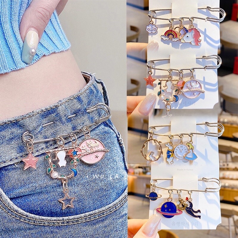 Bros Peniti Besar Brooch Motif Kucing Kartun Gaya Fashion Korea Ikat Pinggang Hijab Jilbab Kebaya Multifungsi Adjustable Pin Gadis Lucu Bros Aksesori Hadiah Bentuk Hewan Bahan Akrilik Alloy Aksesoris Pakaian Wanita Dekorasi Mutiara Pink Empress Hadiah