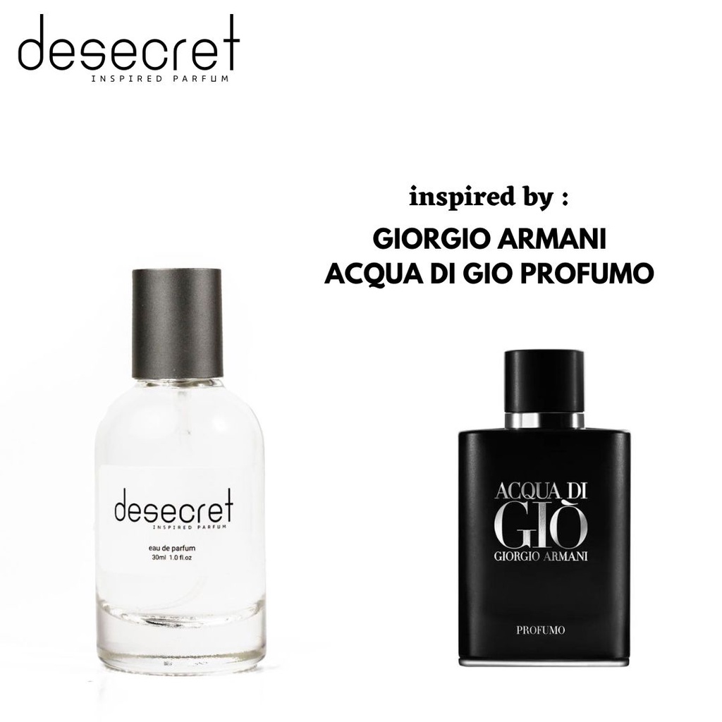 Desecret Parfum Acqua Digio Profumo - Inspired Parfum - PRIA 30ml 100ml