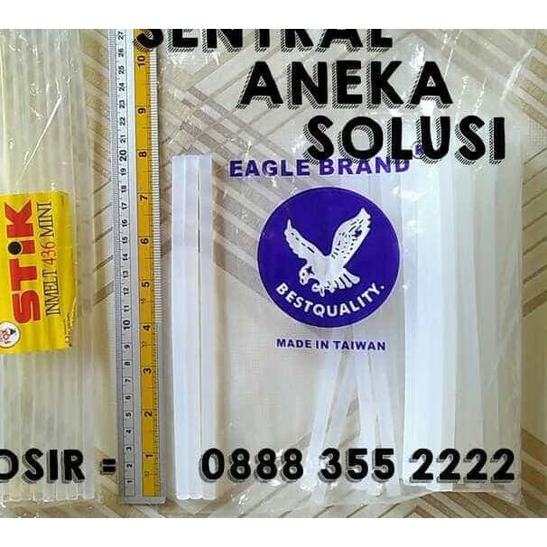 

lem bakar / lilin / tembak / glue gun refill kecil import putih kiloan