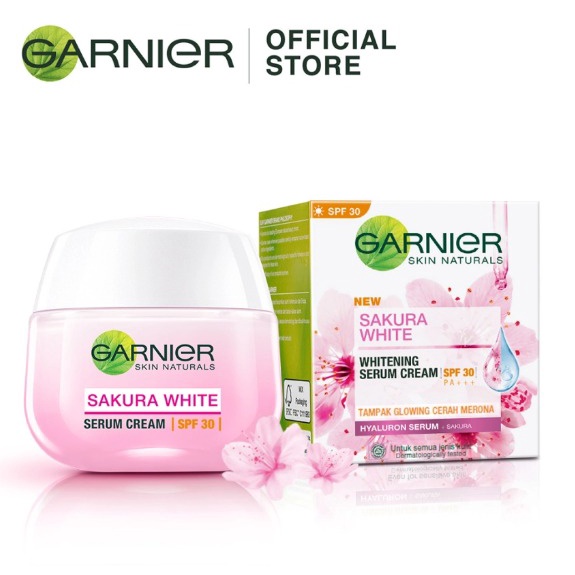 Garnier sakura glow serum day cream SPF30 Skin care [50ml×2/twinpack/2pcs]