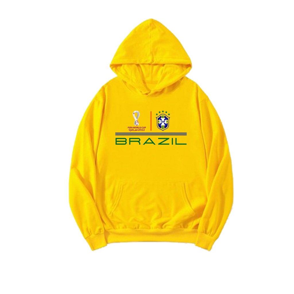 Hoodie world cup qatar 2022 brazil