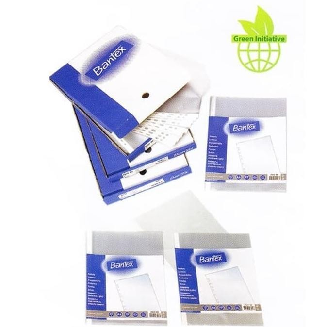 Plastik PP Pocket / Sheet Protector A5 BANTEX 8032 Isi 100 Lembar