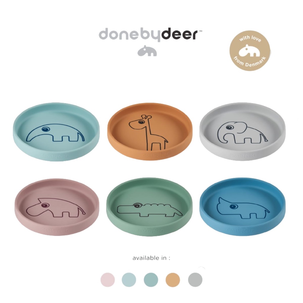 [PROMO] Done by Deer Silicone Plate Piring Anak MPASI Silikon