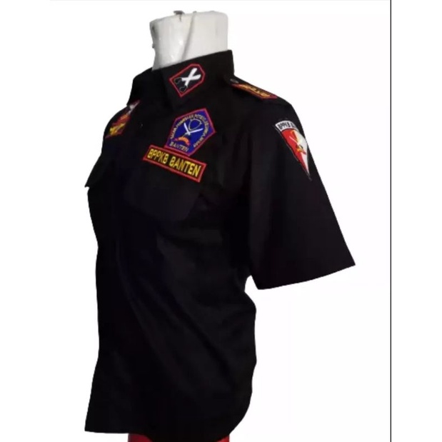 kemeja pendek tangan bppkb banten terbaru