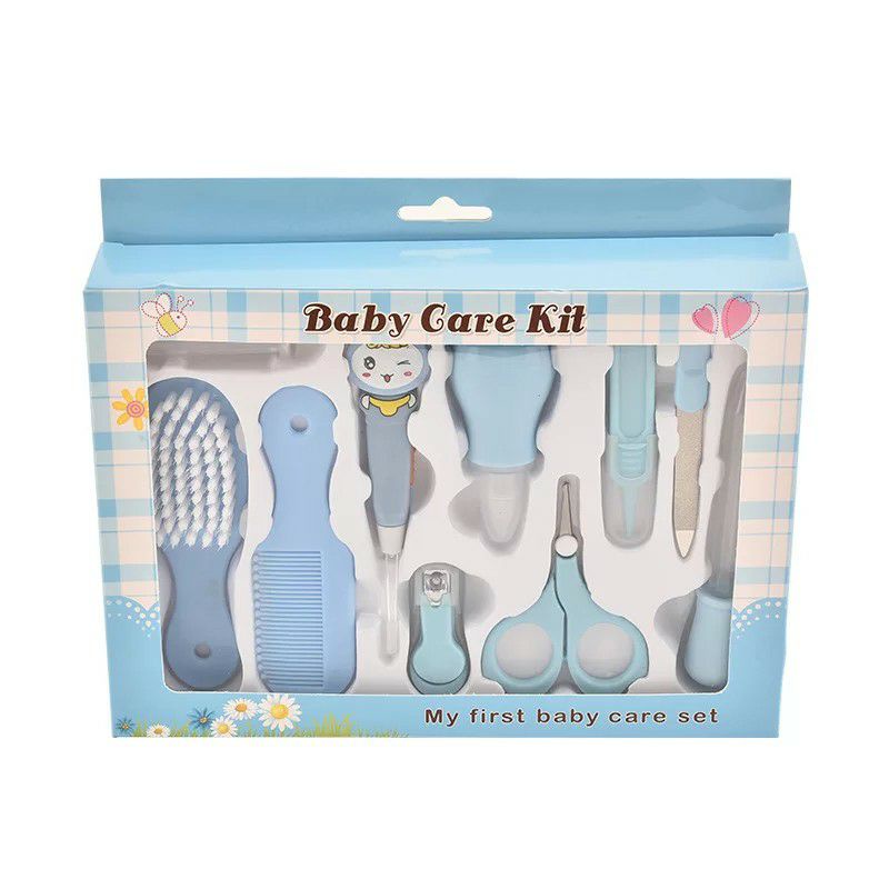 Baby Care Kit Set 10 in 1, Sisir Baby Gift Gunting Kuku Pemotong Kuku Bayi Kado Lahiran