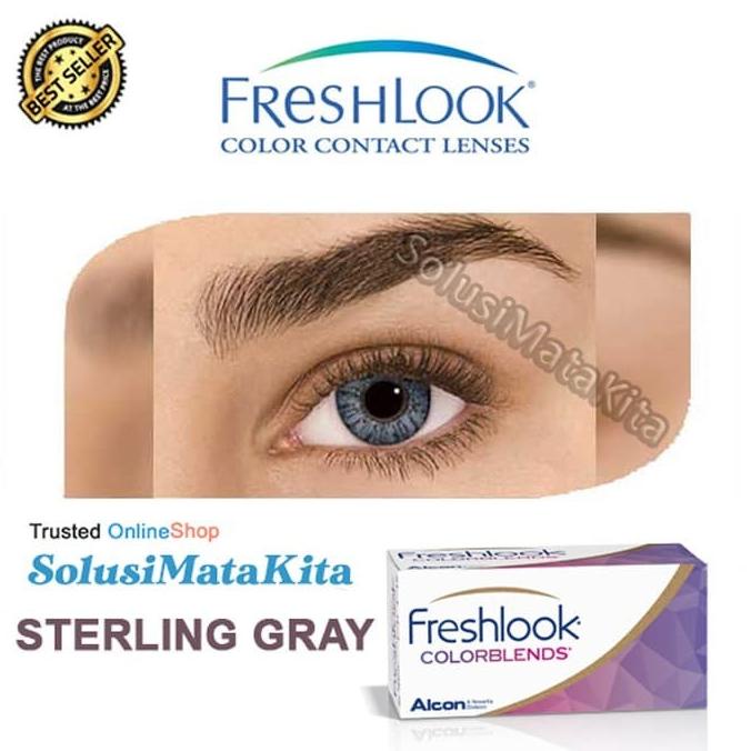 Softlens Freshlook ColorBlends - Sterling Gray 0.00 s/d -3.00 | Alcon