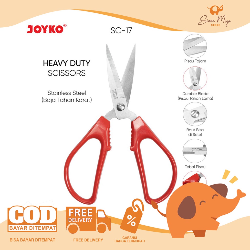 

Joyko Gunting SC-17 / Gunting Sedang Murah Berkualitas