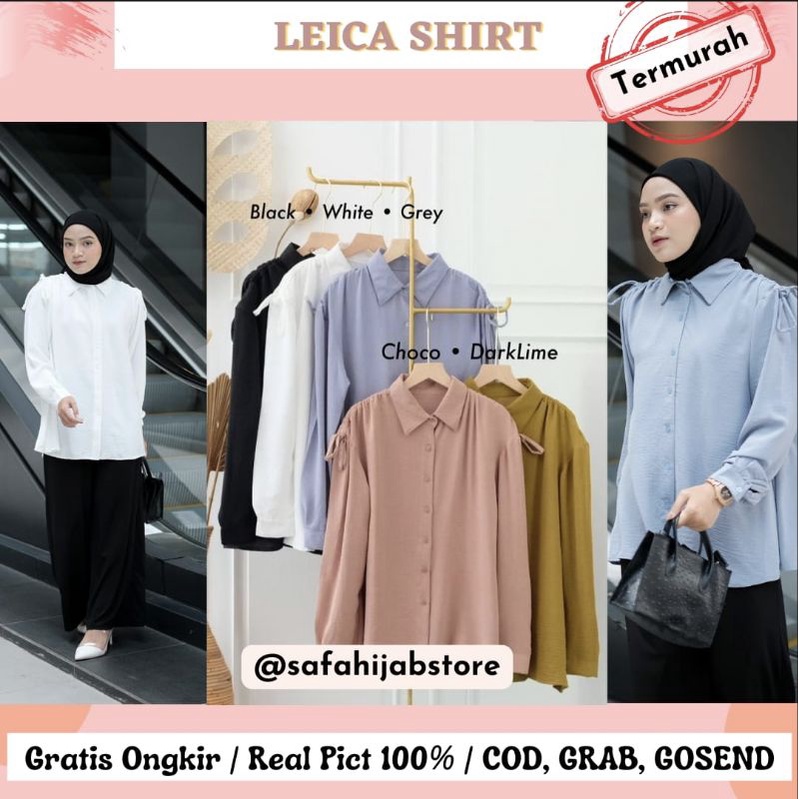 LEICA SHIRT / ATASAN WANITA / KEMEJA / BUSUI