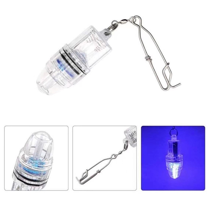 Lampu LED Dengan Klip Bawah Air Untuk Umpan Pancing