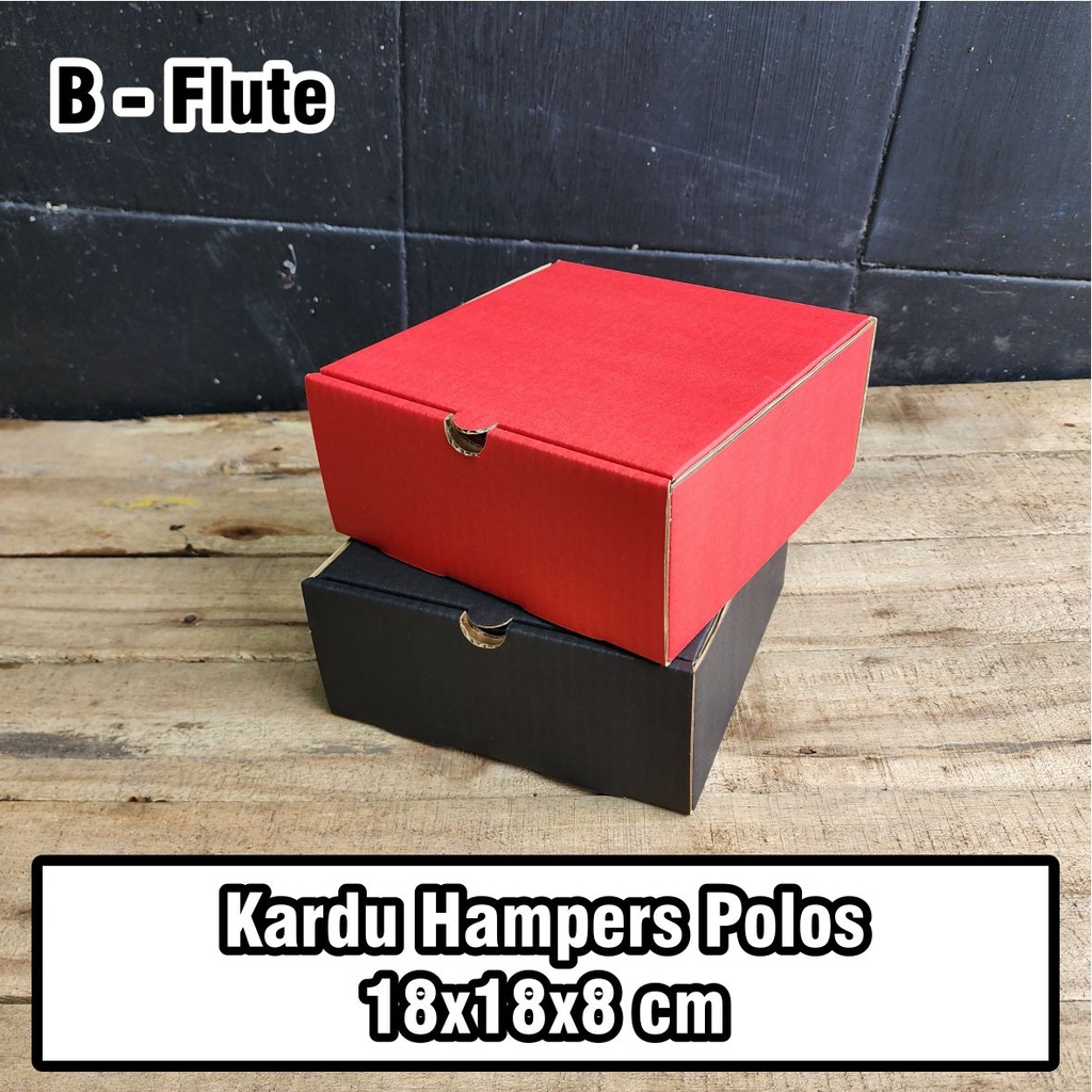 

Kardus Box Polos ukuran 18x18x8 cm