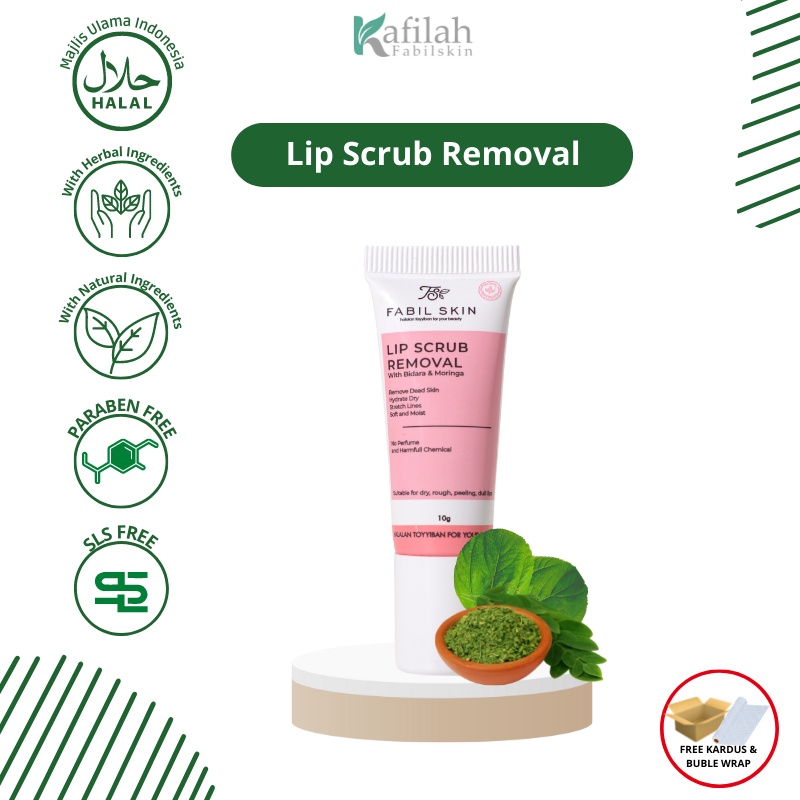 Jual Fabil Lip Scrub Removal With Bidara And Moringa Pelembap Bibir