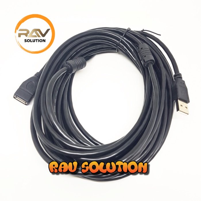 SKU-1066 KABEL USB MALE FEMALE 5M HITAM / PERPANJANGAN USB / EXTENSION