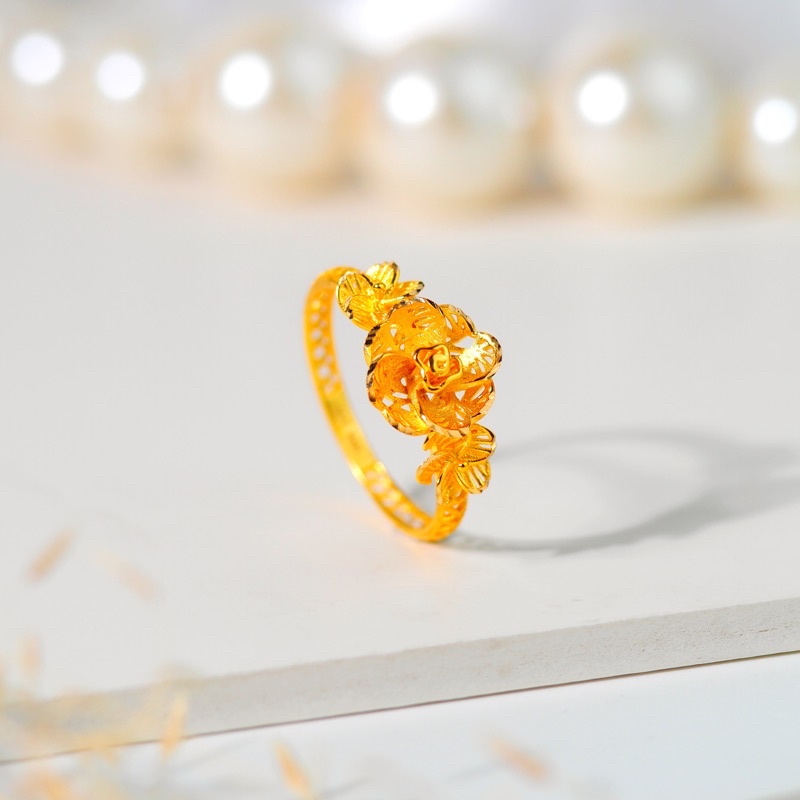 Cincin Emas Bunga Krawang - Toko Emas Gadjah