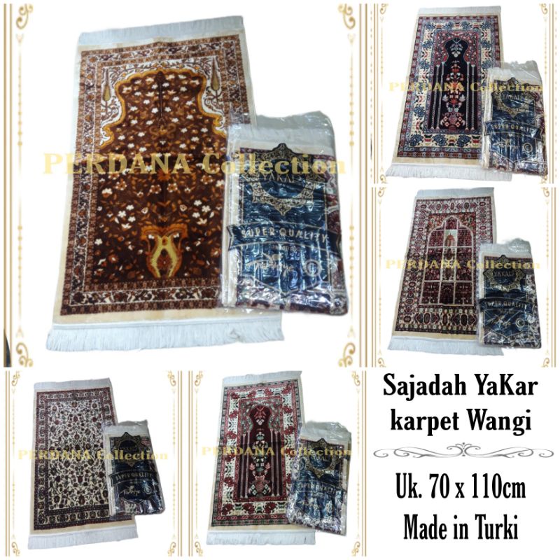 Sajadah Yakar Karpet Wangi - Sajadah Turki Parfum - Sajadah Turki - Grosir Sajadah - Oleh oleh Haji 