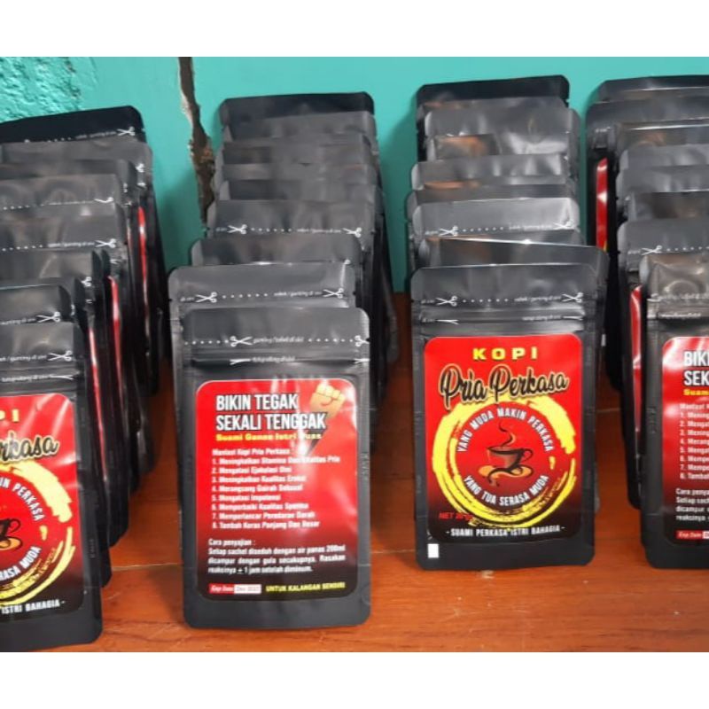 

Kopi Pria Perkasa Original 20 gram Suami Perkasa Istri Bahagia