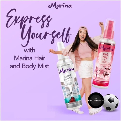 Marina Hair Body Mist Cologne parfum segar tahan lama 100ml