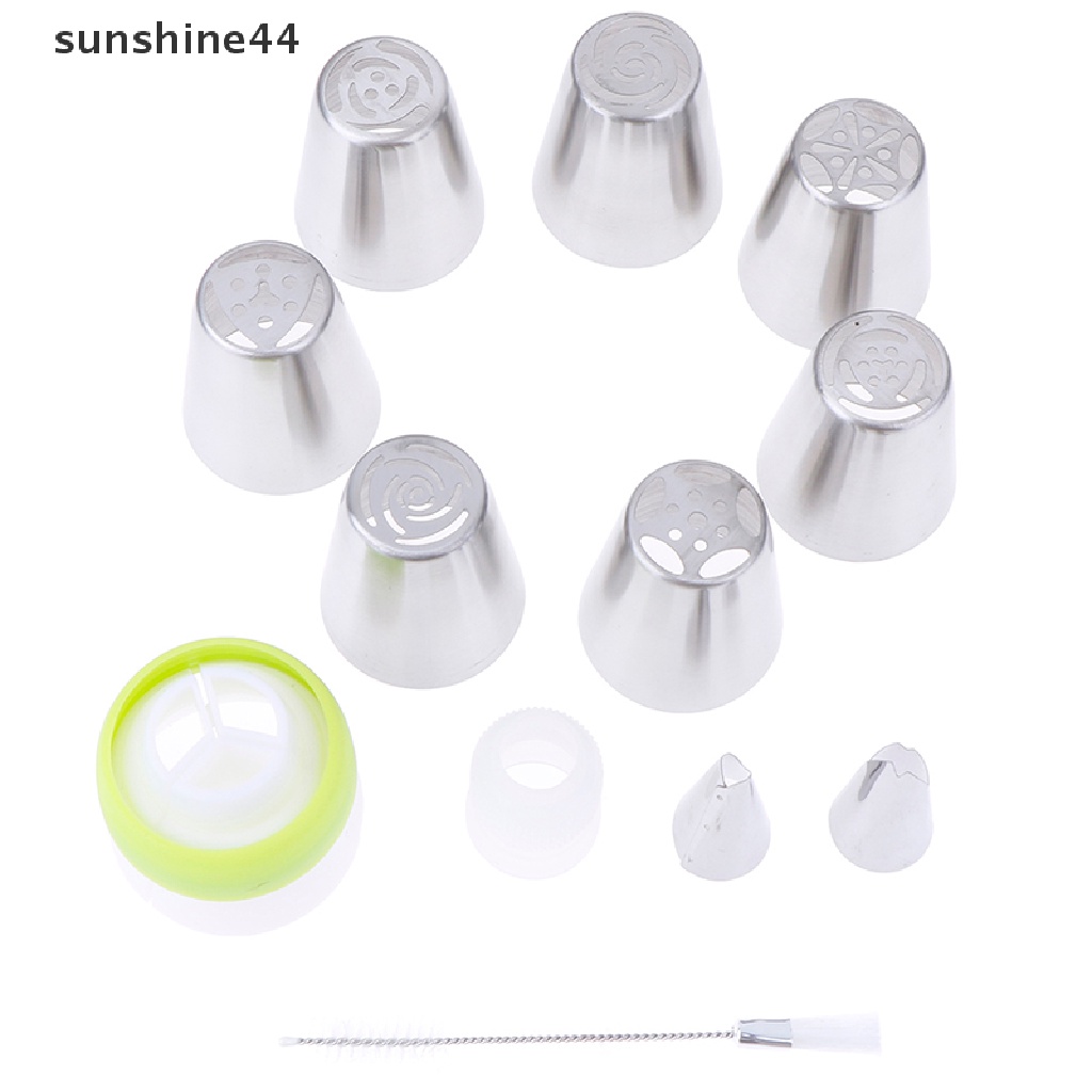 Sunshine 7Pcs Spuit Piping Rusia Bentuk Bunga Untuk Dekorasi Kue