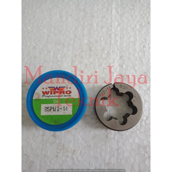 Mata Snai Senai Pipa / Round Dies 1/2 x 14 BSP WIPRO