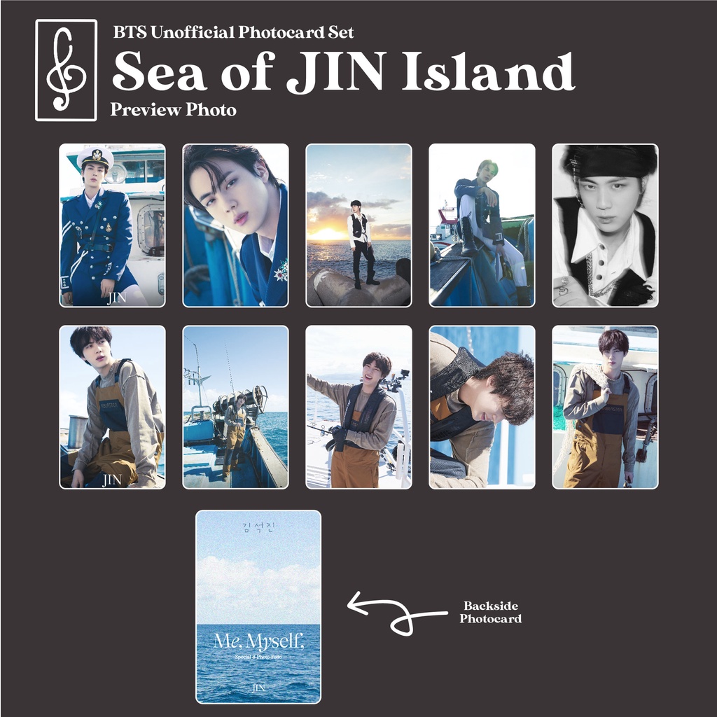 [SET BTS] PHOTOCARD SEOKJIN SEA OF JIN ISLAND