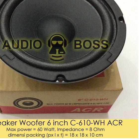 Speaker Woofer 6 inch C-610-WH ACR / ACR C 610 WH Woofer