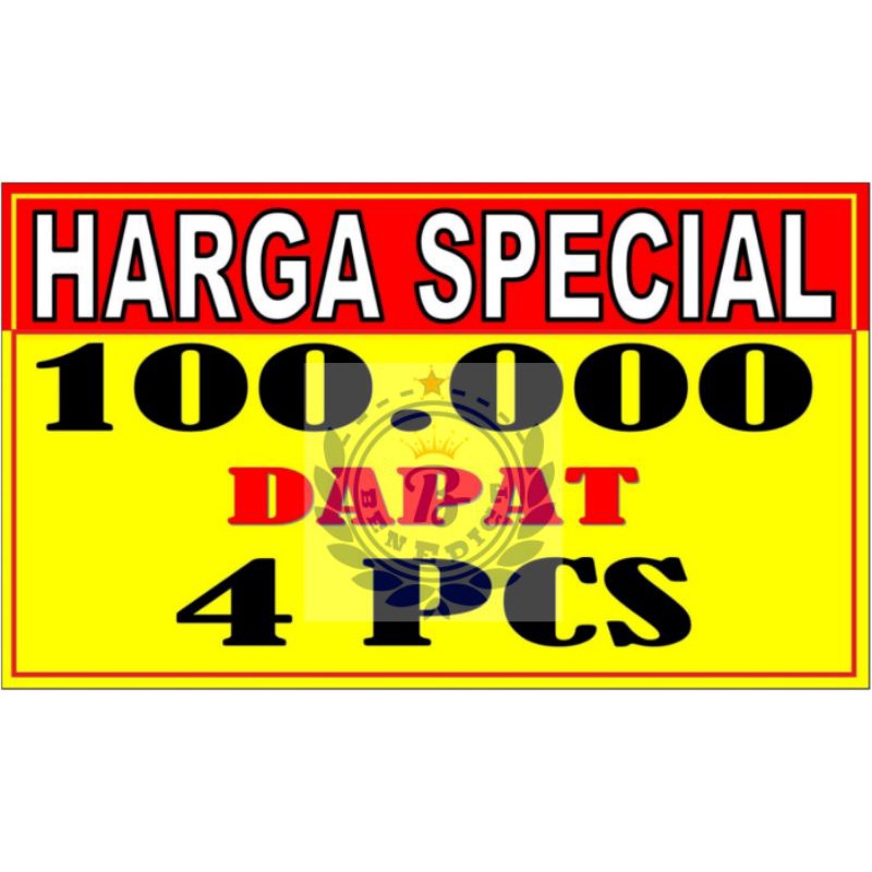 

Karton Harga 100.000 dapat 4 pcs