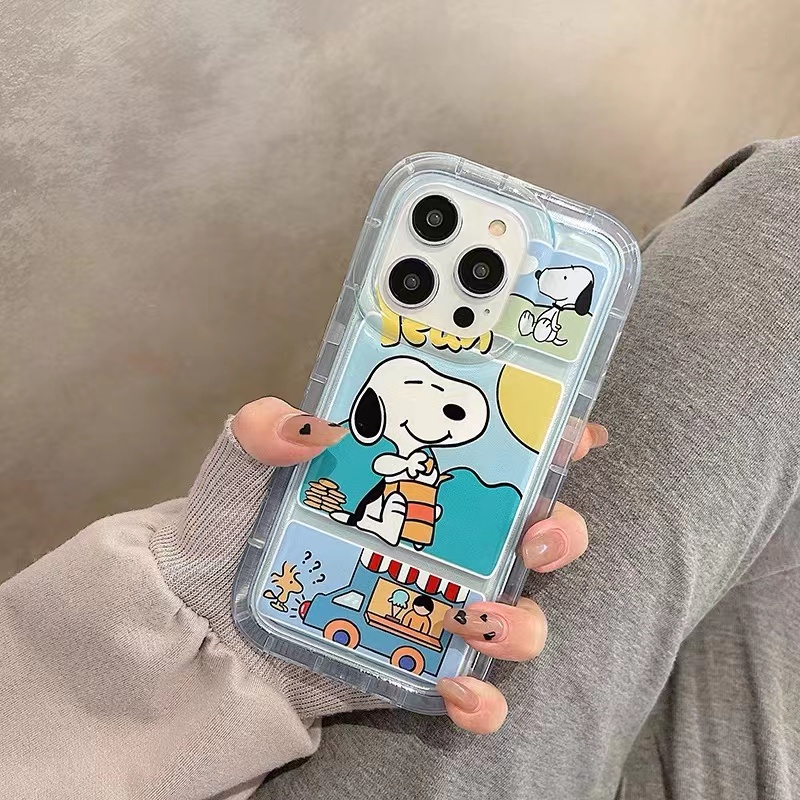 Soft Case TPU Silikon Transparan Motif Anjing Lucu Untuk IPhone 14 13 11 12 Pro XS Max XR X 8 7 6S Plus