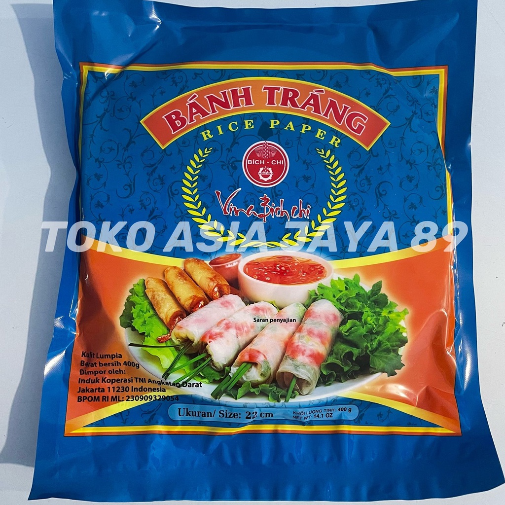 

Banh Trang Rice Paper 400gr 22cm | Kulit Lumpia Vietnam | Rice Paper