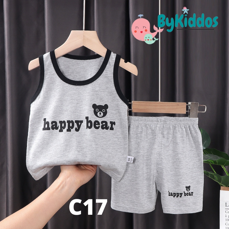 ByKiddos - Setelan Anak Import / Kaos Anak Cowok / Baju Bayi Oblong Tanpa Lengan Import PART 2