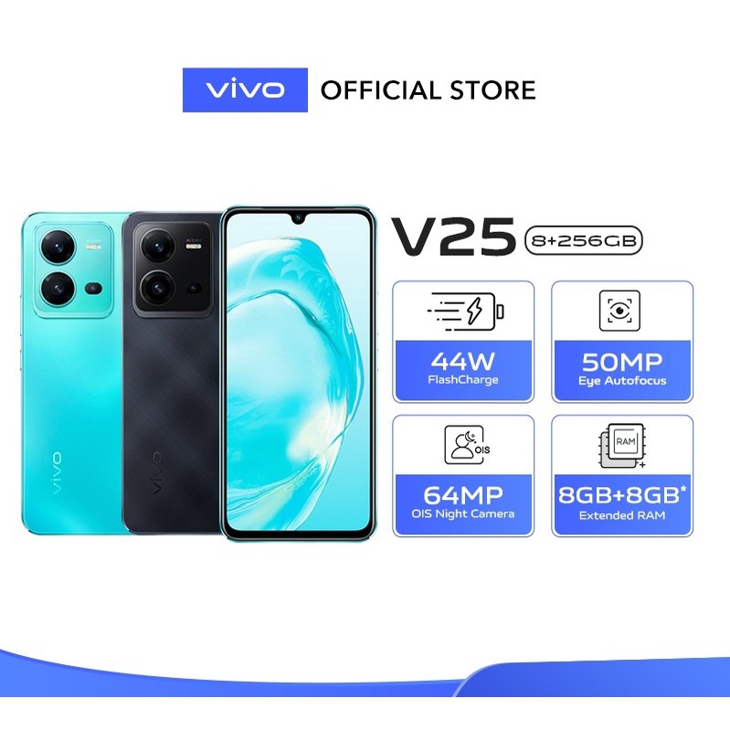 VIVO V25 (8/256) - 64MP OIS Night Camera, 50MP Eye Autofocus