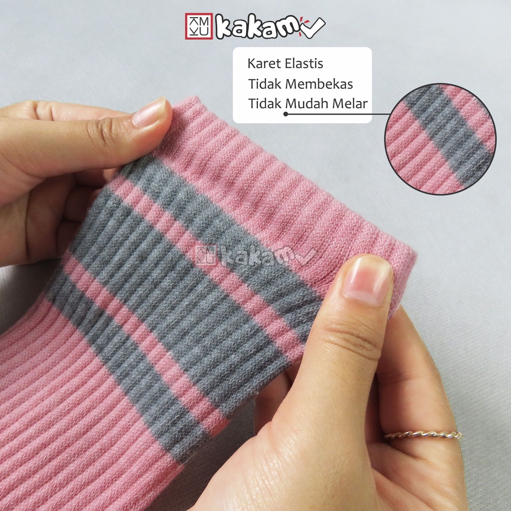 Kakamu Kaos Kaki  Sport Dewasa Old School Pria Wanita