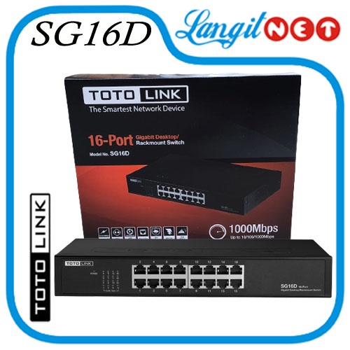 TOTOLINK SG16D GIGABIT DESKTOP SWITCH