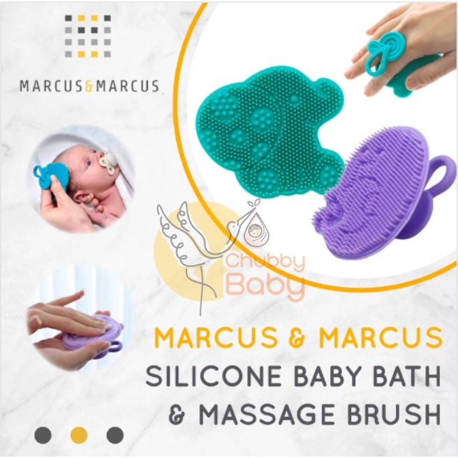 Marcus and Marcus | 2pcs Silicone Baby Bath and Massage Brush