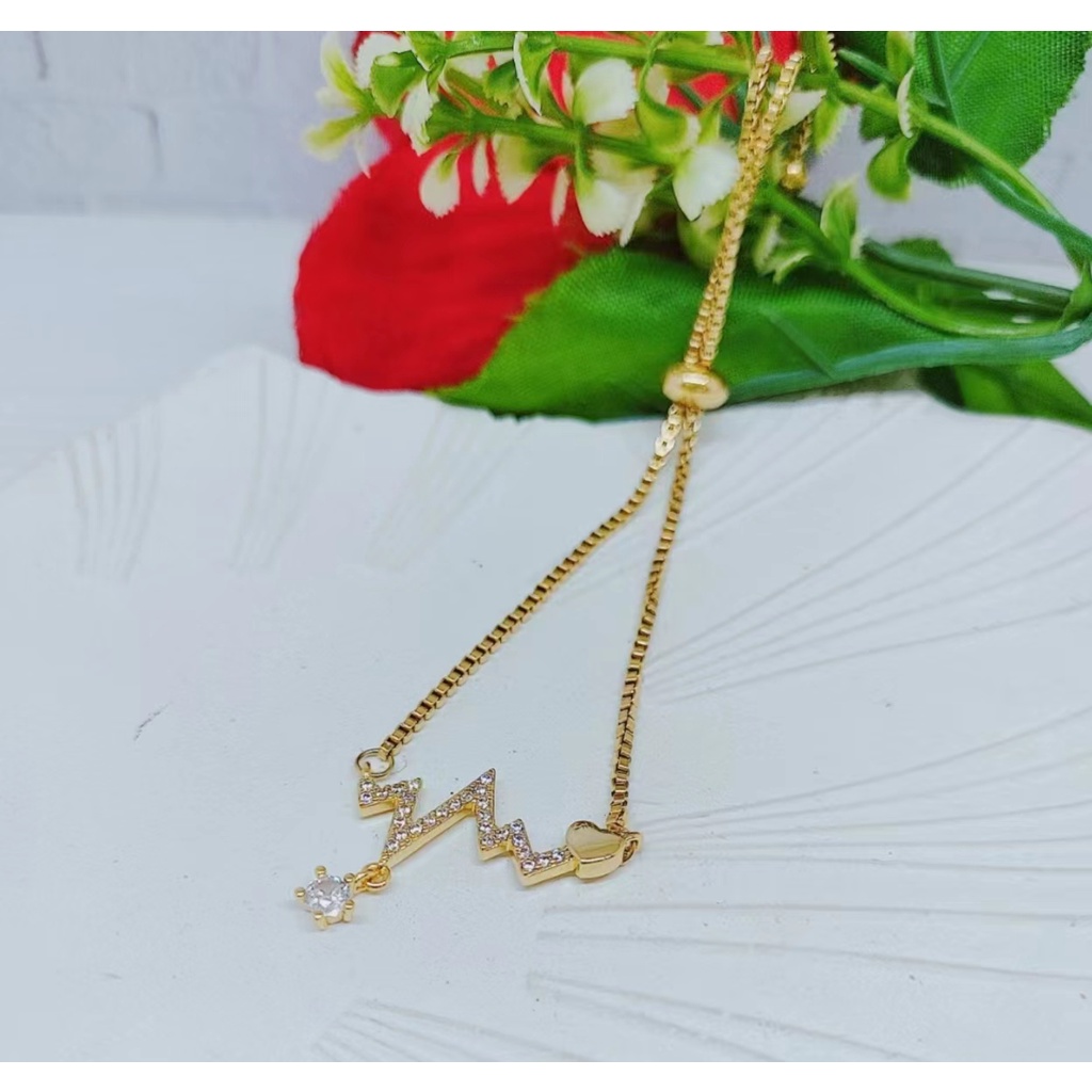 Gelang Serut Titanium Permata Perhiasan Fashion GS01/216