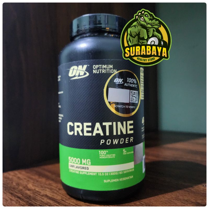 ON CREATINE 300 GRAM 60 SERVING BPOM AOM OPTIMUM NUTRITION CRE MONOHYDRATE