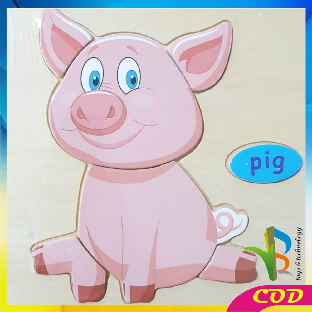 RB-M23 Mainan Puzzle Kayu Anak 3D Mainan Edukasi Puzzel Kayu Jigsaw Edukatif Lucu Murah Wooden Toys