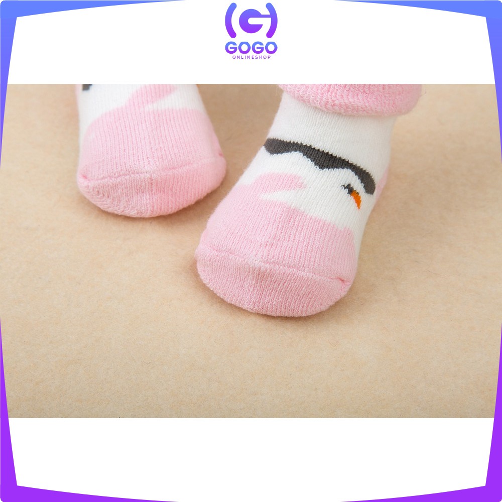 GOGO-P4 Kaos Kaki Anak Bayi Lucu Bahan Katun Kaus Kaki Prewalker Fashion Bayi Unisex Murah Import