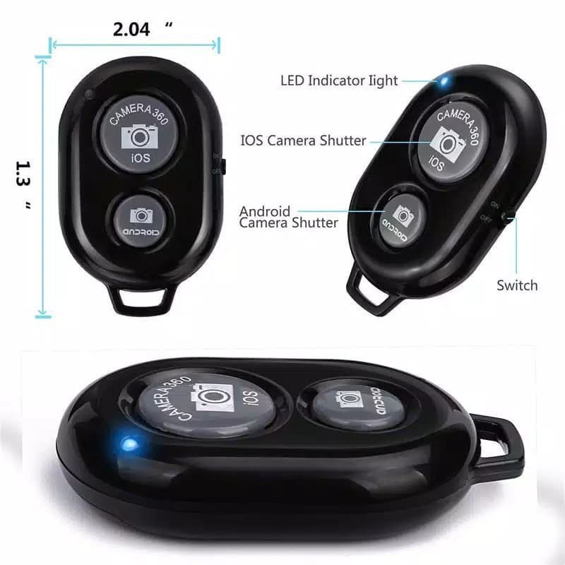 A*  Tomsis Bluetooth Remote Shutter Kamera Android ios