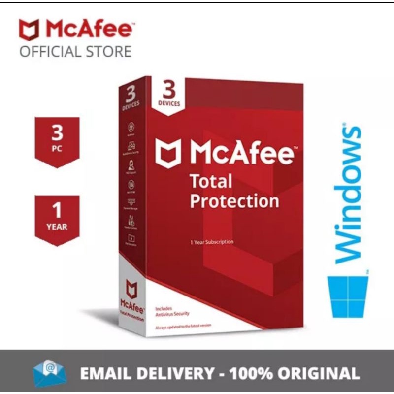 Jual Antivirus McAfee Total Protection 3 Device | Shopee Indonesia