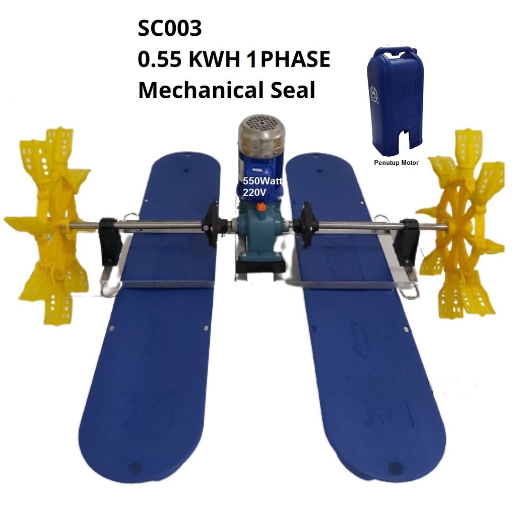 Kincir air tambak Minipad 550Watt - 220V (0.75HP/1phase)