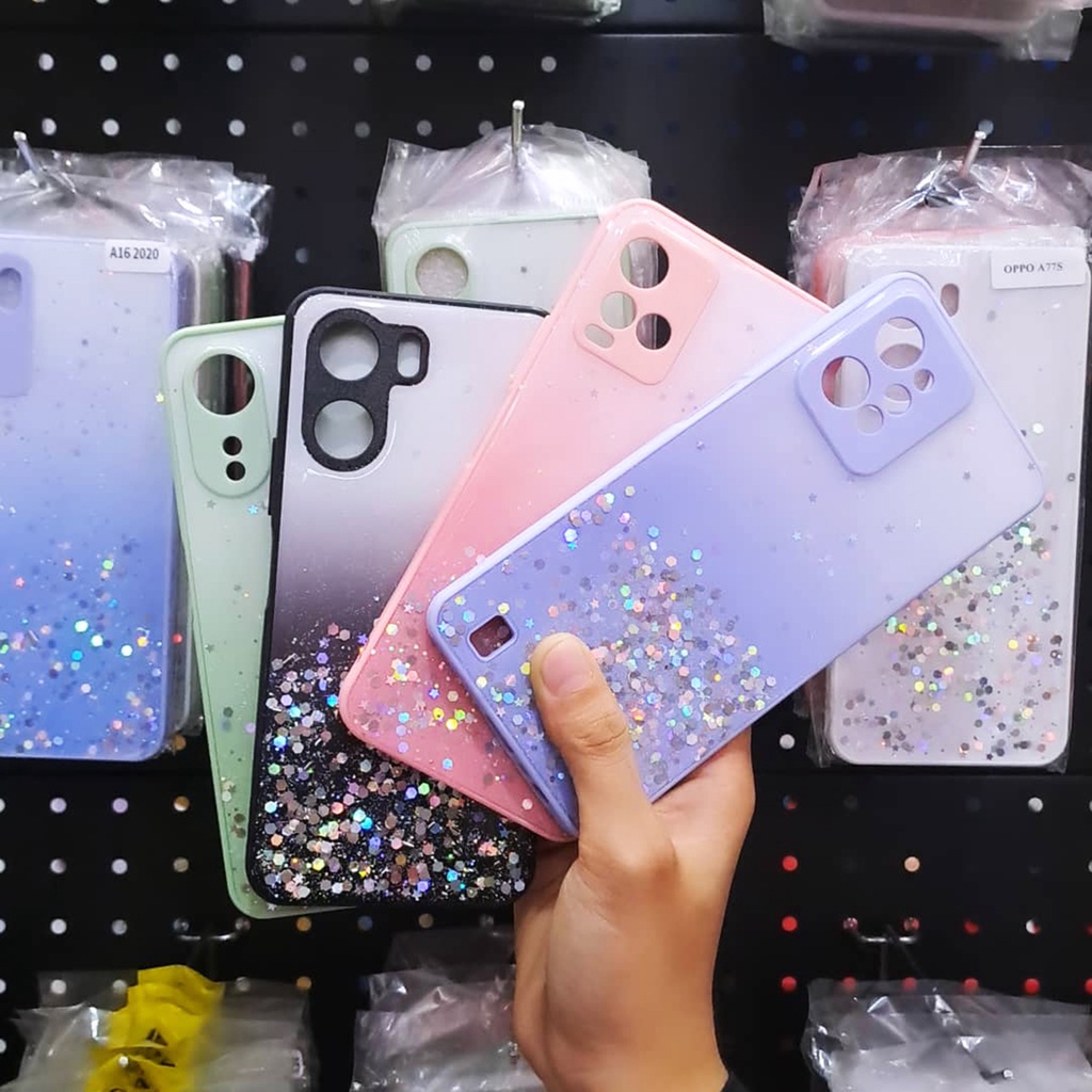 Case Glitter Samsung A04E A24 A34 A54 A14 A04 A13 - A3S A15 A78 A58 - C55 C30 C20 C2 C12 C15 - A1 A2 - Y02 Y12 Y15 Y16 Y17 Y20 Y91C V27 PRO V27E - Smart 7 5