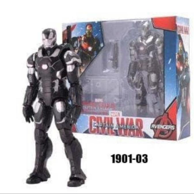 Figure ZD toys Marvel Avengers War Machine Civil War ORIGINAL